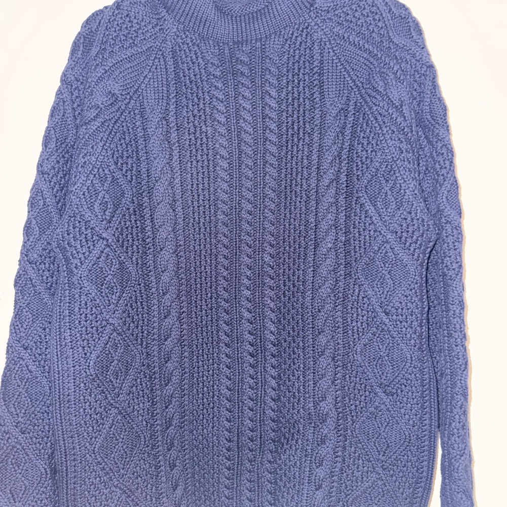 J. Crew mens Cowl Neck Sweater - Blue